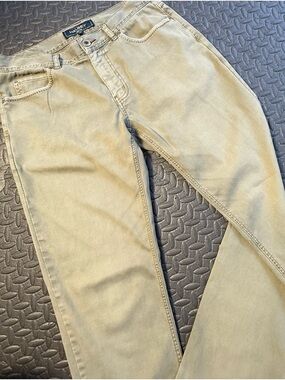 Halsey Men’s Edward Bedford Hedge Olive Straight 5 Pocket Pants Size 32
